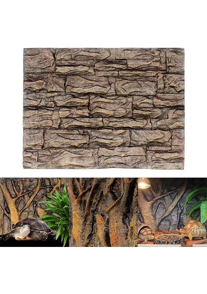 Ben Stil 3D Köpük Taş Akvaryum Arka Fon Tahta Dekor Köpük Tahta Kertenkele Balık Tankı cm Sdf-Gemi (Yurt Dışından) fiyatları