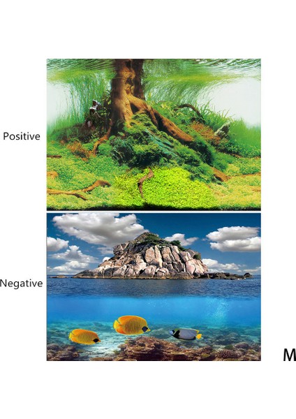M Tarzı 30X30CM Akvaryum 3D Sticker Poster Balık Tankı Akvaryum Arka Plan Aksesuar Dekorasyon Okyanus Bitki Aquascape Tablo (Yurt Dışından)