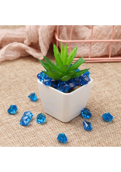 Renk Rastgele Stil M Beden Renkli Çanta 1.4*1.1cm Akvaryum Akrilik Taşlar Kristal Buz Küpleri Dekor Vazo Doldurucu Çakıl Balık Tankı Ev Süsü (Yurt Dışından) modelleri