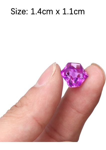 Renk Rastgele Stil M Beden Renkli Çanta 1.4*1.1cm Akvaryum Akrilik Taşlar Kristal Buz Küpleri Dekor Vazo Doldurucu Çakıl Balık Tankı Ev Süsü (Yurt Dışından) fırsatları