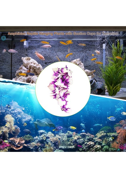 B Tarzı Sürüngen ve Balık Tankı Için Gerçekçi Dekoratif Yapay Bitki Simitli Saksı Asma Yapay Sarmal Ürün (Yurt Dışından) fiyatları