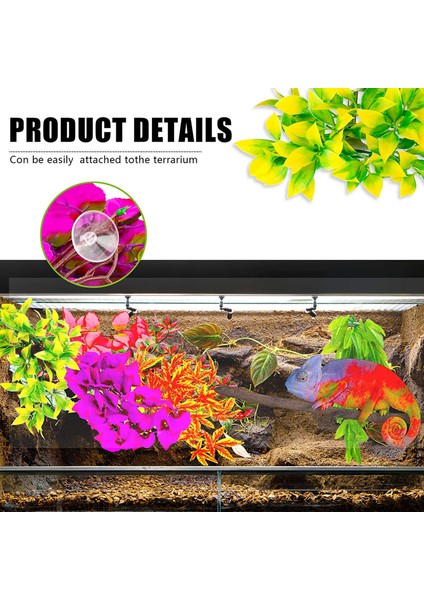 B Tarzı Sürüngen ve Balık Tankı Için Gerçekçi Dekoratif Yapay Bitki Simitli Saksı Asma Yapay Sarmal Ürün (Yurt Dışından) fırsatları