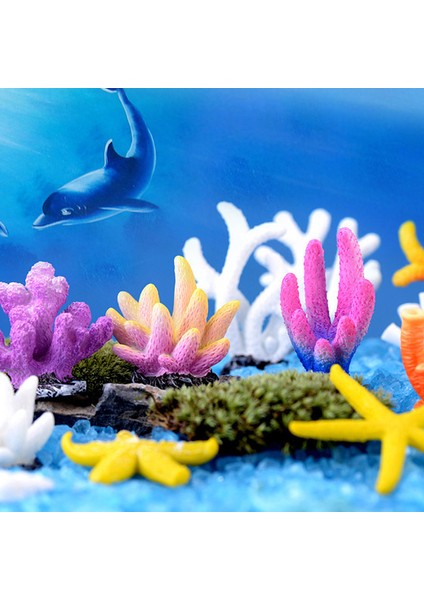 K Tarzı Yapay Reçine Mercan Balık Tankı Manzara Akvaryum Süslemesi Simülasyon Sahte Mercan Taşı Su Ürünü (Yurt Dışından) fırsatları