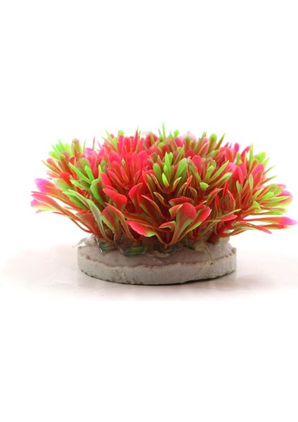 Pembe Tarzı M Beden Akvaryum Süs Dekorasyon Yüksek 4.5cm 4 Renkli Yapay Plastik Bitki Çim Balık Tankı Akvaryum Arka Planı (Yurt Dışından)