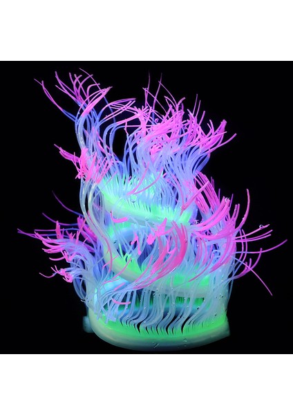 No.5 Tarzı 100CM Esnek Deniz Anemonu Silikon Akvaryum Yumuşak Mercan Yapay Balık Tankı Deniz Anemonu Dekorasyon Parlayan Bitki Süsü (Yurt Dışından)
