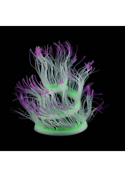 No.5 Tarzı 50CM Esnek Deniz Anemonu Silikon Akvaryum Yumuşak Mercan Yapay Balık Tankı Deniz Anemonu Dekorasyon Parlayan Bitki Süsü (Yurt Dışından)