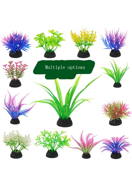 CS52 Yeşil Stil Balık Tankı Peyzajlama Simüle Su Bitki Çiçekleri Sahte Su Bitkisi Plastik Su Bitkisi Balık Tankı Aksesuarları (Yurt Dışından) fiyatları