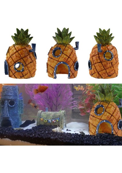 005 (6 Adet) Tarzı Akvaryum Dekorasyon Karikatür Figürleri Ev Ev Küçük Balık Tankı Dekor Akvaryum Aksesuarları (Yurt Dışından) fırsatları