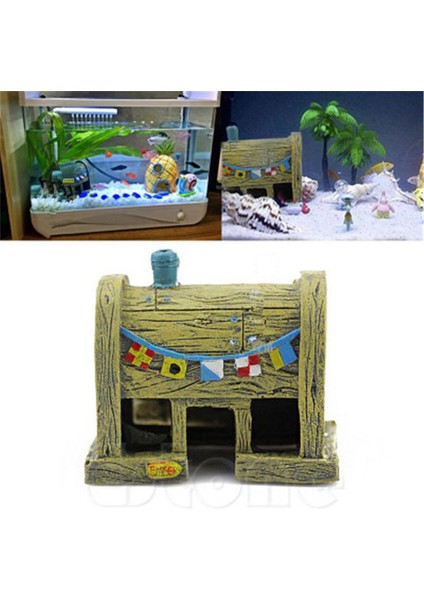 005 (6 Adet) Tarzı Akvaryum Dekorasyon Karikatür Figürleri Ev Ev Küçük Balık Tankı Dekor Akvaryum Aksesuarları (Yurt Dışından) indirimleri