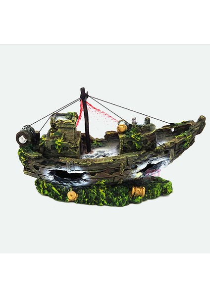 Kahverengi Stil 26.5X14X9CM Akvaryum Dekor Balık Tankı Enkaz Dekorasyon Korsan Hazinesi Balık Ağı Süs Heykeli Balıklar Için Aksesuarlar (Yurt Dışından) fiyatları