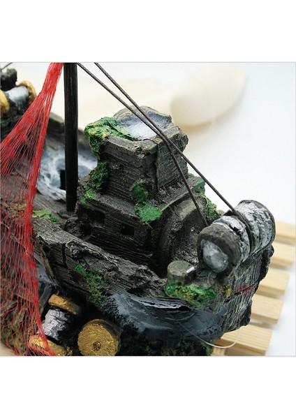 Kahverengi Stil 26.5X14X9CM Akvaryum Dekor Balık Tankı Enkaz Dekorasyon Korsan Hazinesi Balık Ağı Süs Heykeli Balıklar Için Aksesuarlar (Yurt Dışından) indirimleri