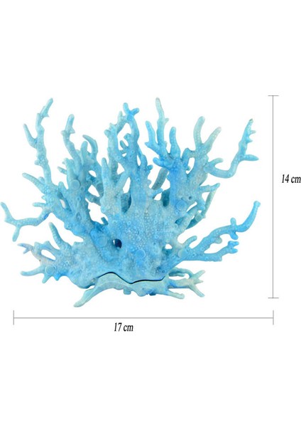Mavi Stil 19X26 cm Yüksek Kaliteli Mercan Akvaryum Süsü Dekorasyonu Yapay Canlı Reçine Mercan Akvaryum Balık Tankı Süsü (Yurt Dışından) fırsatları