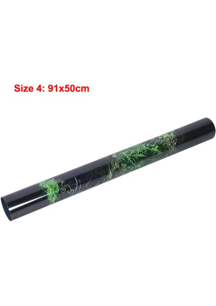 4 Beden Balık Tankı Akvaryum Sticker Pvc Sürüngen Kutusu Yağmur Ormanı Arka Plan Poster Balık Tankı Duvar Resim Boyama Dekorasyon Tank Posteri (Yurt Dışından)