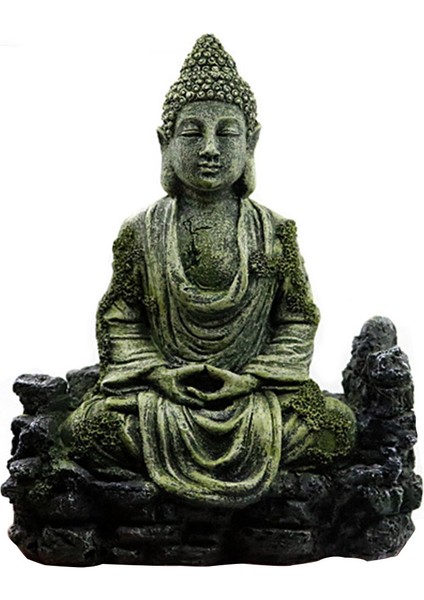 Yerli Şekilli Stil Balık Tankı Peyzaj Dekorasyon El Sanatları Reçine Antik Buddha Heykeli Ev Akvaryum Balık Tankı Reçine Süs Eşyaları Hediyeler (Yurt Dışından) indirimleri