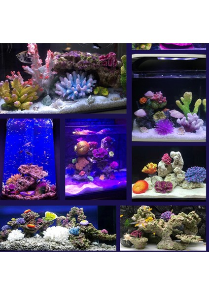 10 11X8X9CM Stili Yeni Gelen Yapay Reçine Mercan Resifi Akvaryum Süsleri Peyzaj Balık Tankı Dekor Ev Balık Tankı Mikro Peyzaj Dekorasyonu (Yurt Dışından) modelleri