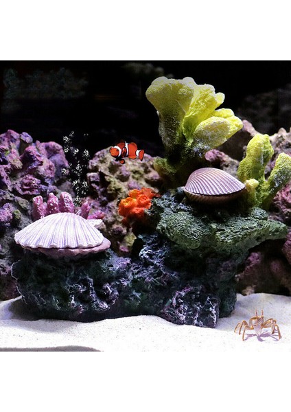 10 11X8X9CM Stili Yeni Gelen Yapay Reçine Mercan Resifi Akvaryum Süsleri Peyzaj Balık Tankı Dekor Ev Balık Tankı Mikro Peyzaj Dekorasyonu (Yurt Dışından) indirimleri