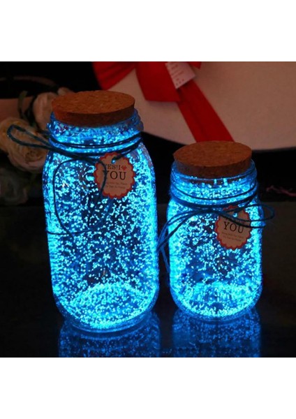 Gül Kırmızı Stili 10G Ekolojik Luminous Parlayan Yapay Kum Akvaryum Balık Tankı Bonsai Bahçe Dekor Koyu Taşlar Kum Parlama Malzemeleri (Yurt Dışından)