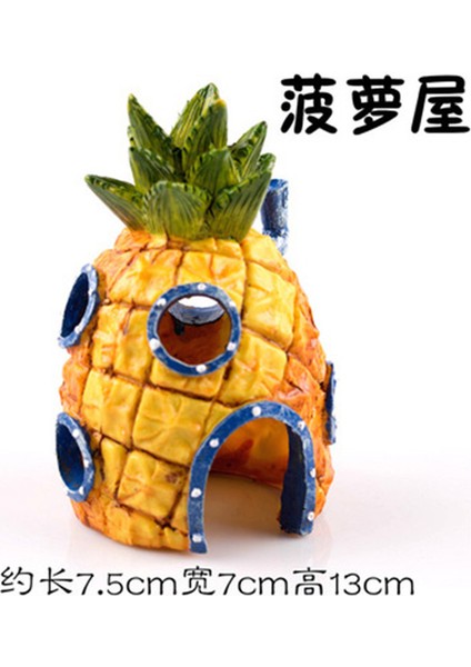 Ahtapot Ev Tarzı Resim Olarak 3 Stil Akvaryum Süslemesi Çizgi Film Süper Ev Balık Tankı, Ananas Ev Krusty Krab Ahtapot'un Paskalya Adası Kafası Evi (Yurt Dışından) fırsatları