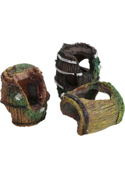 No.3 Tarzı Balık Tankı Gözenekli Saklanma Mağarası Kova Peyzaj Süslemesi Akvaryum Süsü (Yurt Dışından) fırsatları