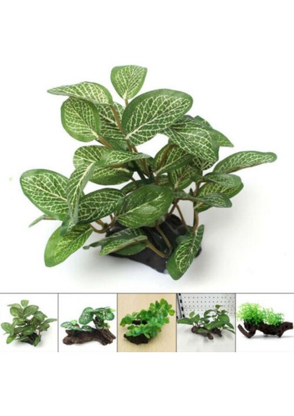 B Tarzı Yapay Sahte Kaplumbağa Balık Tankı Bitkileri Çim Akvaryum Sucul Peyzaj Dekorasyon Süsü (Yurt Dışından) fiyatları