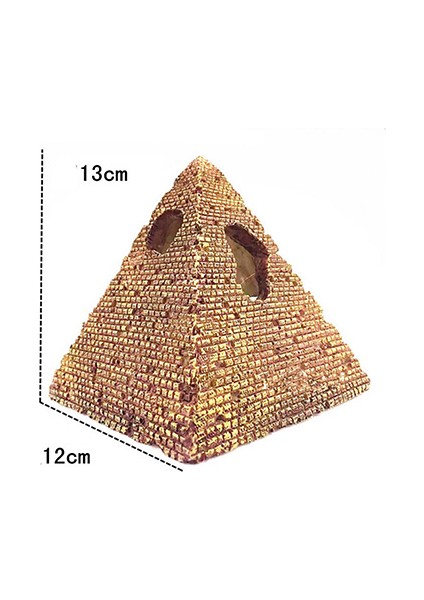 12X13CM Tarzı M Beden Paskalya Adası Mısır Piramitleri Taş Heykel Süs Balık Tankı Akvaryum Dekorasyonu Terraryum Kaplumbağa Tankı Yapay Ev Dekoru (Yurt Dışından)