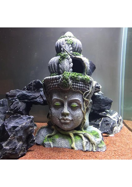 15X6.5X23 cm Stili Akvaryum Süsleme Balık Tankı Peyzaj Keçe Buddha Heykeli Süs Eşyaları Aquascape Manzara Ev Dekor Aksesuarları (Yurt Dışından) fiyatları