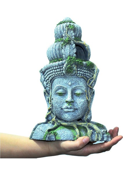 15X6.5X23 cm Stili Akvaryum Süsleme Balık Tankı Peyzaj Keçe Buddha Heykeli Süs Eşyaları Aquascape Manzara Ev Dekor Aksesuarları (Yurt Dışından) modelleri