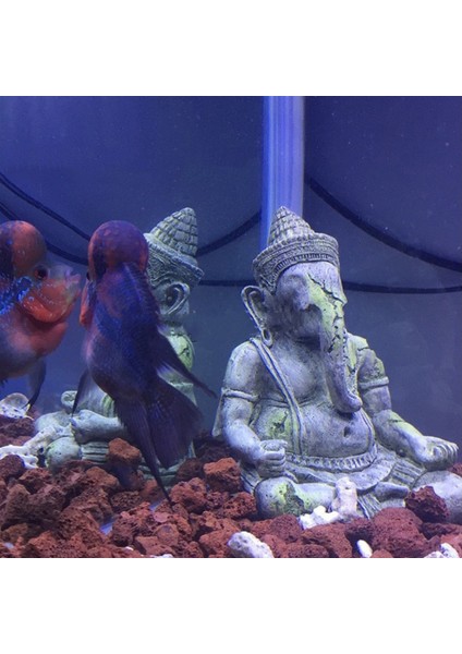 15X6.5X23 cm Stili Akvaryum Süsleme Balık Tankı Peyzaj Keçe Buddha Heykeli Süs Eşyaları Aquascape Manzara Ev Dekor Aksesuarları (Yurt Dışından) fırsatları