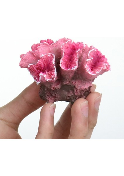 Pembe Tarzı Akvaryum Mercan Süsleme Balık Tankı Saklanma Dağı Mağara Beta Balığı Saklanma Kaya Mercan Resifi Süs Doğal Ortamlar Dekorasyonu (Yurt Dışından)