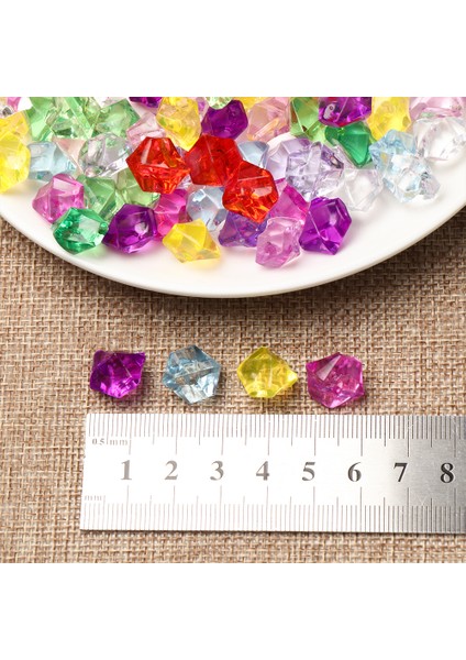 Şeffaf Stil Yeni Çanta Renkli Akvaryum Akrilik Taşlar Kristal Dondurma Küpleri Dekor Vazo Dolgu Çakıl Balık Tankı Ev Süsü Peyzaj (Yurt Dışından) indirimleri