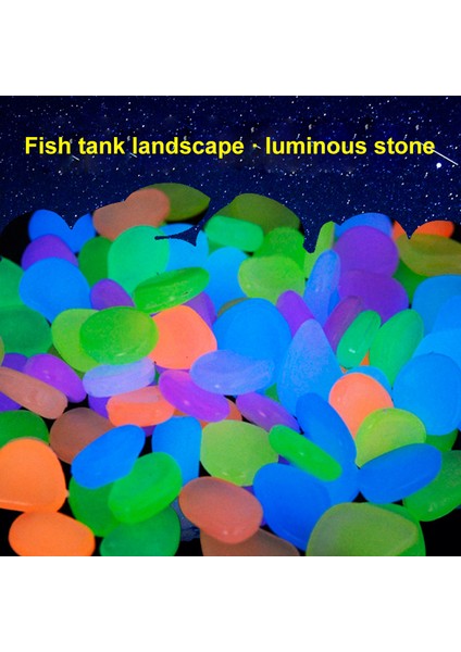 Beyaz Stil Bahçe Dekor Luminous Taşlar Koyu Işıkta Parlayan Dekoratif Çakıl Taşları Dış Mekan Balık Tankı Süslemesi Kaya Taşları Akvaryum Balık Kasesi (Yurt Dışından) fırsatları