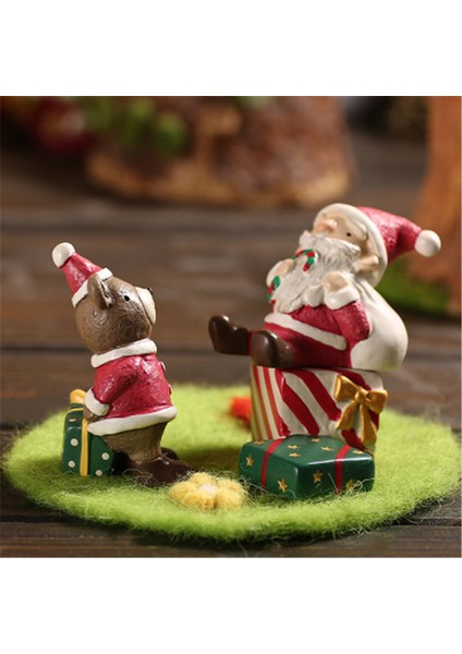 No.5 Tarzı 1 Adet Akvaryum Süsü Balık Tankı Süsü Yılbaşı Süsü El Sanatları Kar Tanesi Geyik Noel Baba Hayvan Figürü (Yurt Dışından)