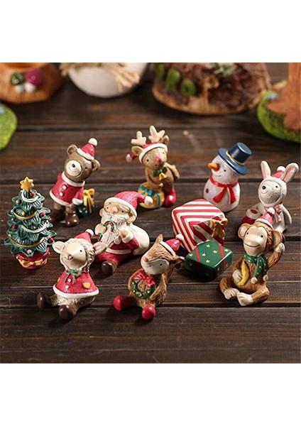 No.5 Tarzı 1 Adet Akvaryum Süsü Balık Tankı Süsü Yılbaşı Süsü El Sanatları Kar Tanesi Geyik Noel Baba Hayvan Figürü (Yurt Dışından)