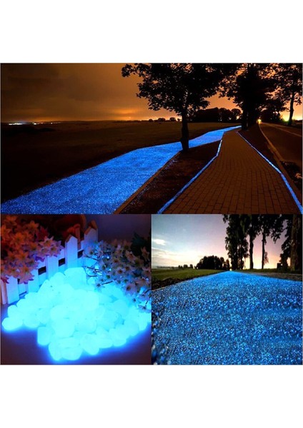 Turuncu Tarzı 25 Adet Bahçe Patikaları Için Parlayan Kaya Taşları Glow Stones Rocks Glow In The Dark Bahçe Çakılları - Aydınlatmalı Taşlar (Yurt Dışından)