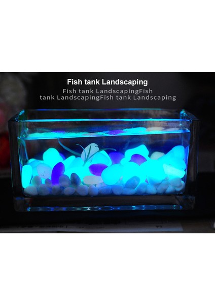 Açık Mavi Stil Bahçe Dekor Luminous Taşlar Koyu Işıkta Parlayan Dekoratif Çakıl Taşları Dış Mekan Balık Tankı Süslemesi Kaya Taşları Akvaryum Balık Kasesi (Yurt Dışından) fiyatları