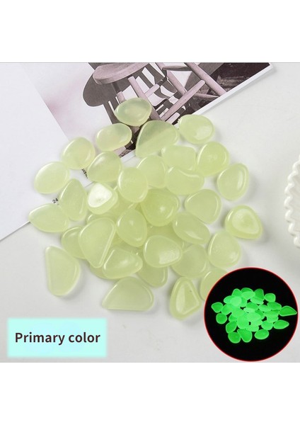 Birincil Renk Stili 100 Adet Bahçe Patikaları Için Parlayan Kaya Taşları Glow Stones Rocks Glow In The Dark Bahçe Çakılları - Aydınlatmalı Taşlar (Yurt Dışından)