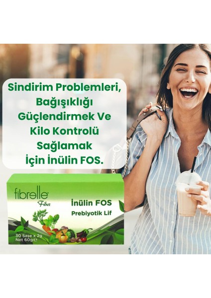 Inülin Fos Prebiyotik Lif 2 gr Saşe (30 Adet Kutu)