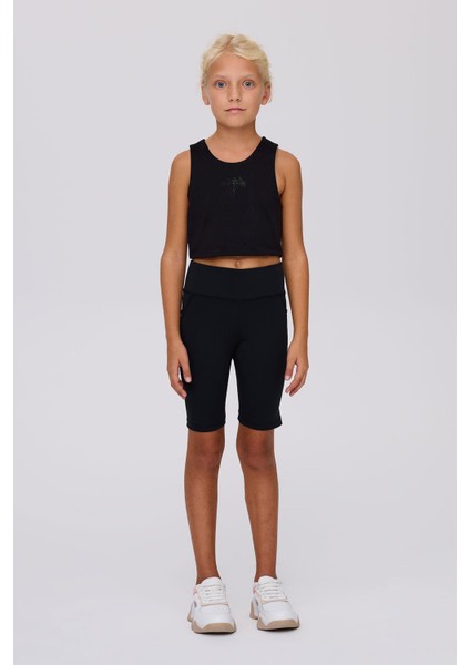 Bg Store Kız Çocuk Siyah Tayt
