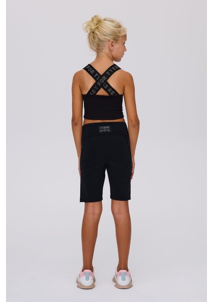 Bg Store Kız Çocuk Siyah Tayt