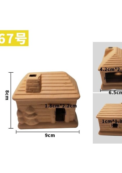 No.67 Tarzı Akvaryum Mini Seramik Tank Frimp Evi Yuva Üreme Yuvası Mağara Kil Tencere Balık Tankı Peyzaj Dekorasyon Süs Eşyaları (Yurt Dışından)