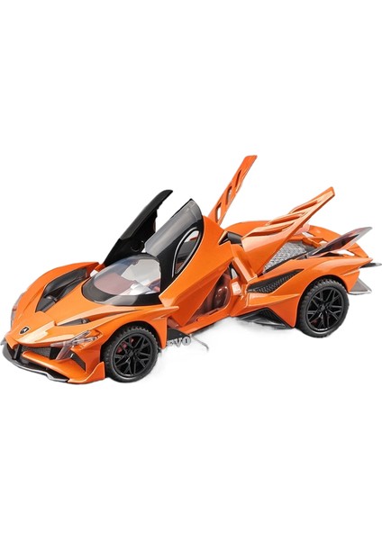Kutulu 1:32 Apollo Lambo Bugatti Bentley Alaşımlı Spor Araba Modeli Çok Kapılı Ses ve Işık Koleksiyonu Süsleri (Yurt Dışından)