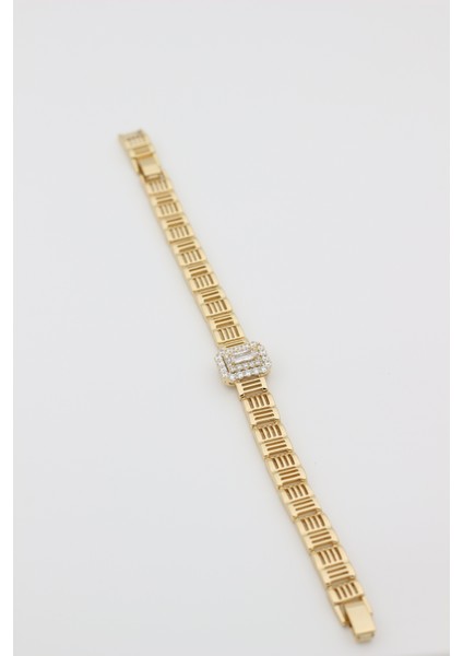 Xupıng Jewelry 14 Ayar Altın Kaplama,baget Zirkon Taşlı Bileklik modelleri