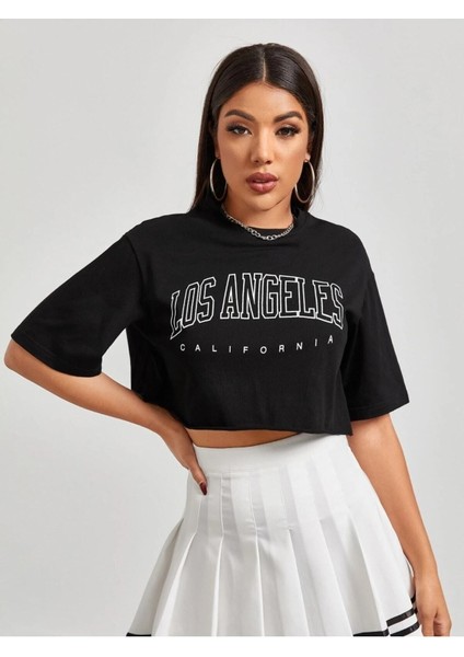 Crop Los Angeles Baskılı fiyatları