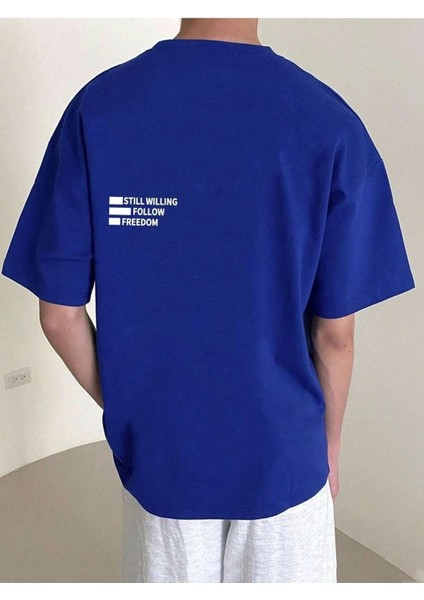 Still Willing Baskılı Oversize Erkek T-Shirt Salaş Boyfirend fiyatları