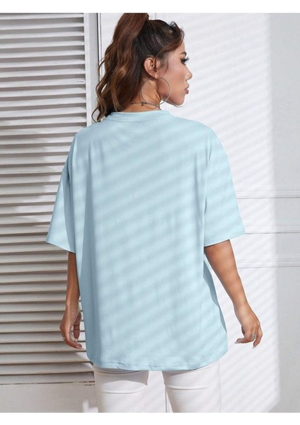 Fotoğraf Makinası Baskılı Oversize T-Shirt Salaş Boyfirend modelleri