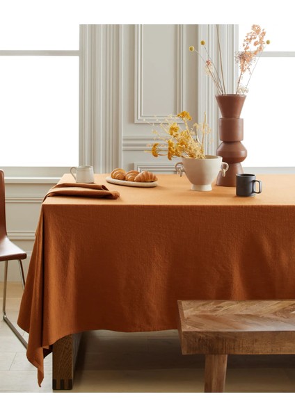 Premium | Keten Tarçın Masa Örtüsü 140 x 180 Cm modelleri
