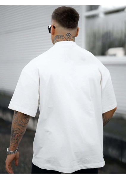 Brooklyn Baskılı Oversize Erkek T-Shirt Salaş Boyfirend fiyatları