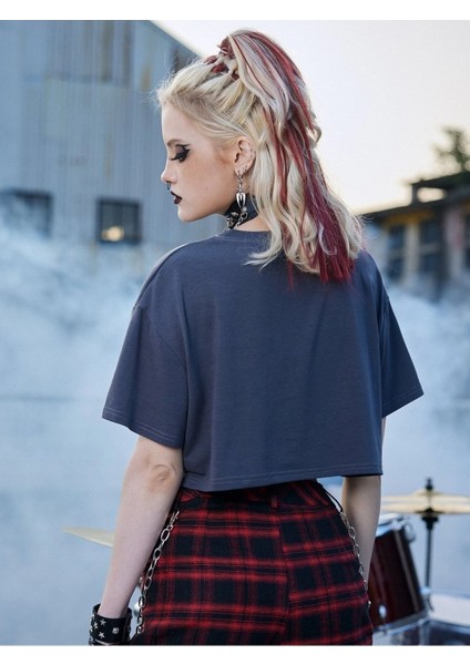 Kadın Crop For Ever Baskılı fiyatları