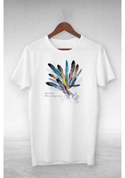 Unisex Oversize Tüy Baskılı Tshirt