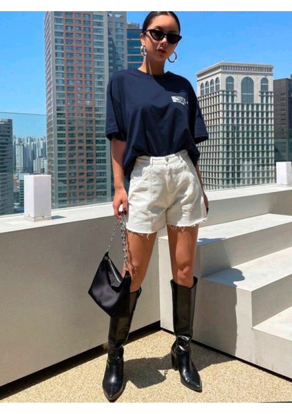 Kadın Cherısh Tıme Effect Baskılı Oversize Salaş T-Shirt Boyfriend fiyatları